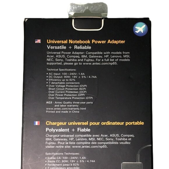 🛑 ANTEC Universal ➕🆒 POWER CHARGER Notebook POWERBANK Connector 💸BUY NOW‼️ - Picture 6 of 16